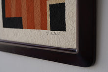 画像をギャラリービューアに読み込む, 染絵額 縞 (マホガニー / 大) / 名取敏雄