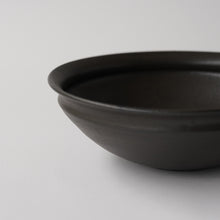 画像をギャラリービューアに読み込む, 黒釉六寸馬たらい皿 / 荒賀文成