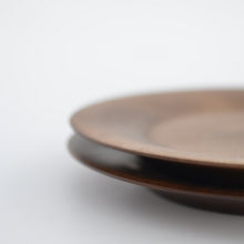 画像をギャラリービューアに読み込む, 丸リム皿 180 イタヤカエデ 柿渋染 / 内田悠