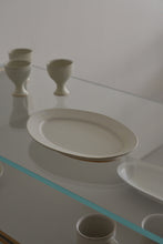 Load image into Gallery viewer, 晶白釉オーバルリム皿大 / 清岡幸道