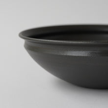 画像をギャラリービューアに読み込む, 黒釉七寸馬たらい皿 / 荒賀文成