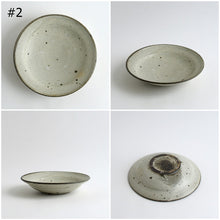 Load image into Gallery viewer, 8寸リム皿(生粉引/粉引) / 山田隆太郎