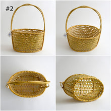 画像をギャラリービューアに読み込む, 長野県戸隠 / 根曲り竹 買物篭 中