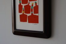 画像をギャラリービューアに読み込む, 染絵額 (マホガニー / 小) / 名取敏雄