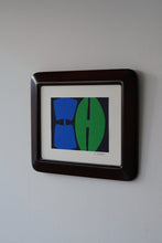 Load image into Gallery viewer, 染絵額 (マホガニー / 小) / 名取敏雄