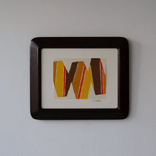 Load image into Gallery viewer, 染絵額 (マホガニー / 小) / 名取敏雄