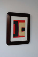 Load image into Gallery viewer, 染絵額 (マホガニー / 小) / 名取敏雄