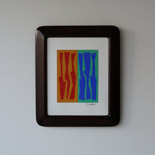 Load image into Gallery viewer, 染絵額 (マホガニー / 小) / 名取敏雄