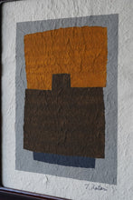 Load image into Gallery viewer, 染絵額 かみ合う (マホガニー / 大) / 名取敏雄