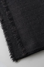 画像をギャラリービューアに読み込む, カシミヤストール あじろ 黒茶A / 高見由香