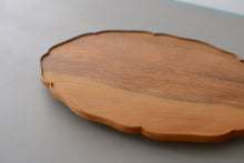 画像をギャラリービューアに読み込む, 輪花楕円皿 (8寸 / 桂) / 藤崎均