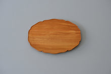 画像をギャラリービューアに読み込む, 輪花楕円皿 (8寸 / けやき) / 藤崎均
