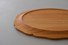 画像をギャラリービューアに読み込む, 輪花楕円皿 (8寸 / けやき) / 藤崎均