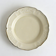 画像をギャラリービューアに読み込む, 花形リムレリーフ深皿7.5寸(黄磁) / 阿部慎太朗