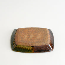 Load image into Gallery viewer, くし目 長角皿掛分 大 / 袖師窯