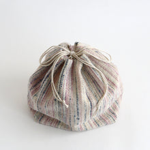 Load image into Gallery viewer, 合切袋 (羊毛:コチニール / 藍) / 滝沢都