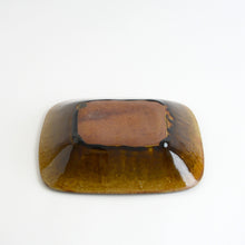 画像をギャラリービューアに読み込む, 飴釉スリップウェア四方皿 / 柴田雅章