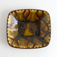 Load image into Gallery viewer, 飴釉スリップウェア四方皿 / 柴田雅章