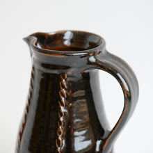 画像をギャラリービューアに読み込む, 黒釉盛文手付水差 / 柴田雅章