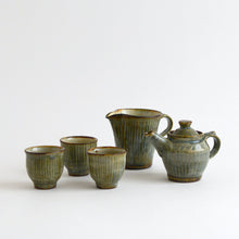 Load image into Gallery viewer, 呉須釉鎬手岩茶器 / 柴田雅章