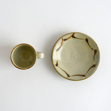 Load image into Gallery viewer, 白掛流描デミタス碗皿 / 柴田雅章