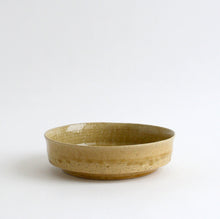 画像をギャラリービューアに読み込む, 黄灰釉平鉢L / 森本仁