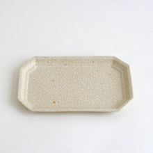 Load image into Gallery viewer, 貫入隅切皿 / 三宅史家