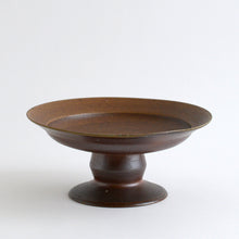 Load image into Gallery viewer, 備前台付皿 / 森本仁