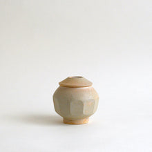 画像をギャラリービューアに読み込む, 灰マット面どりふた壺 / 高木剛