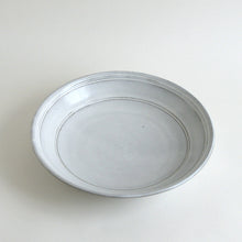 Load image into Gallery viewer, 白釉線刻九寸皿 / 延興寺窯