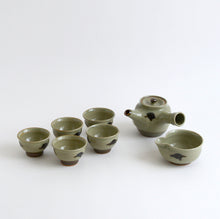 画像をギャラリービューアに読み込む, 並笹絵煎茶セット 大 / 袖師窯