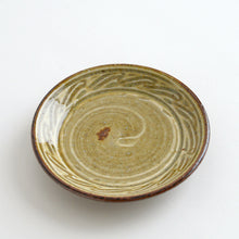 画像をギャラリービューアに読み込む, くし目小皿 黄 / 袖師窯