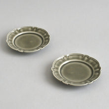 画像をギャラリービューアに読み込む, 花形リムまめ皿(グレー) / 阿部慎太朗