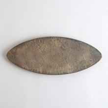 Load image into Gallery viewer, 一閑張盛器楕円/灰蒔地白 / TESUKI paper works