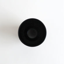 Load image into Gallery viewer, 溜内黒コップ(朝顔型) / 佐藤智洋
