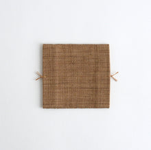 Load image into Gallery viewer, 袋織コースター(黄土×ベージュ) / 倉敷本染手織研究所