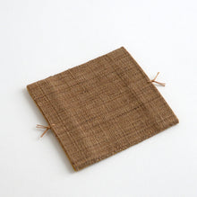 Load image into Gallery viewer, 袋織コースター(黄土×ベージュ) / 倉敷本染手織研究所
