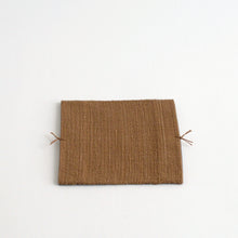 画像をギャラリービューアに読み込む, 袋織コースター(ベージュ×藍) / 倉敷本染手織研究所