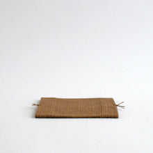 画像をギャラリービューアに読み込む, 袋織コースター(ベージュ×藍) / 倉敷本染手織研究所