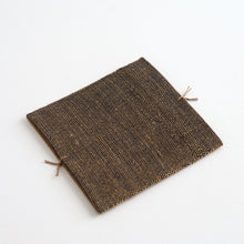 画像をギャラリービューアに読み込む, 袋織コースター(ベージュ×藍) / 倉敷本染手織研究所