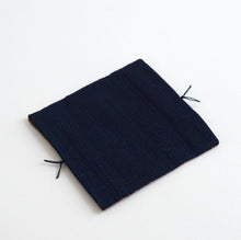 Load image into Gallery viewer, 袋織コースター(藍×ベージュ) / 倉敷本染手織研究所