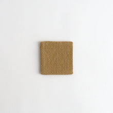 Load image into Gallery viewer, コースター(花風通 黄 1) / 倉敷本染手織研究所