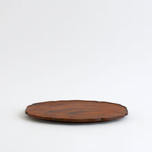 Load image into Gallery viewer, 輪花楕円皿 (8寸 / クラロウォールナット) / 藤崎均