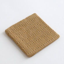 Load image into Gallery viewer, コースター(花風通 黄 1) / 倉敷本染手織研究所