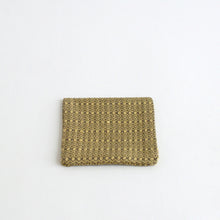 Load image into Gallery viewer, コースター(花風通 黄 2) / 倉敷本染手織研究所