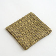 Load image into Gallery viewer, コースター(花風通 黄 2) / 倉敷本染手織研究所