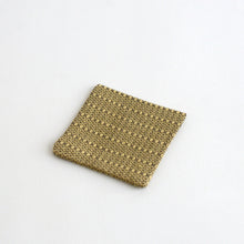 Load image into Gallery viewer, コースター(花風通 黄 2) / 倉敷本染手織研究所