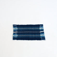 Load image into Gallery viewer, コースター(縞 本藍 2) / 倉敷本染手織研究所