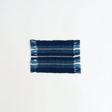 Load image into Gallery viewer, コースター(縞 本藍 2) / 倉敷本染手織研究所