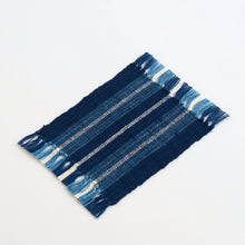 Load image into Gallery viewer, コースター(縞 本藍 2) / 倉敷本染手織研究所